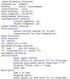 cobol code